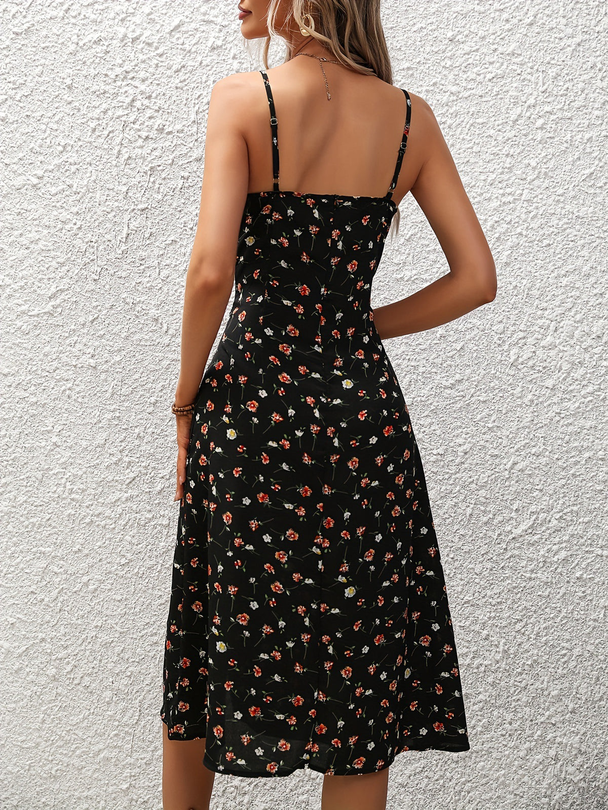 Charlotte Mitchell | Floral Summer Dress With Side Slit For Women