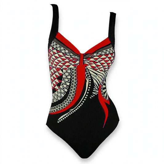 Tilda Langmere | Geometric Print Swimsuit For Women