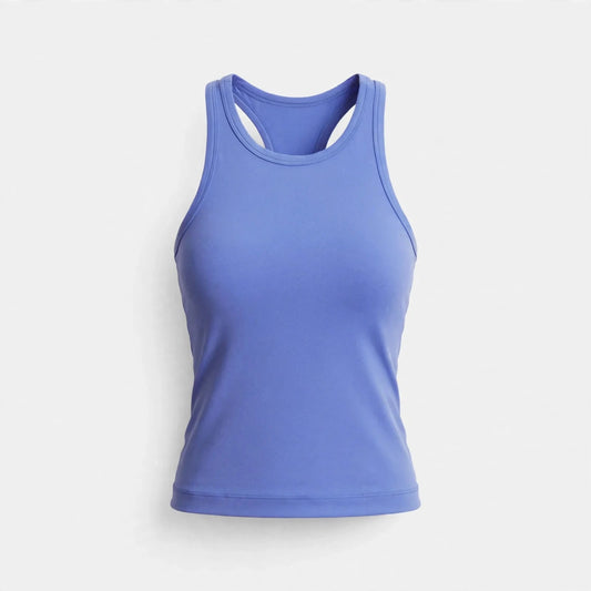Opal Hadley | Periwinkle Racerback Sport Tank Top For Women