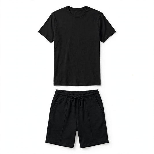 Sonny Bracewell | Pink T-Shirt And Shorts Set For Men
