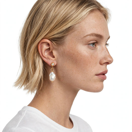 Liv Aldmore | Freshwater Pearl Drop Earrings For Women