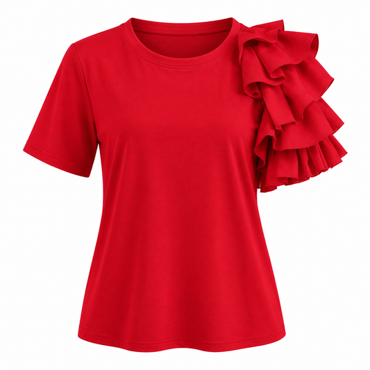 Estelle Marchmont | Ruffle Sleeve Top For Women