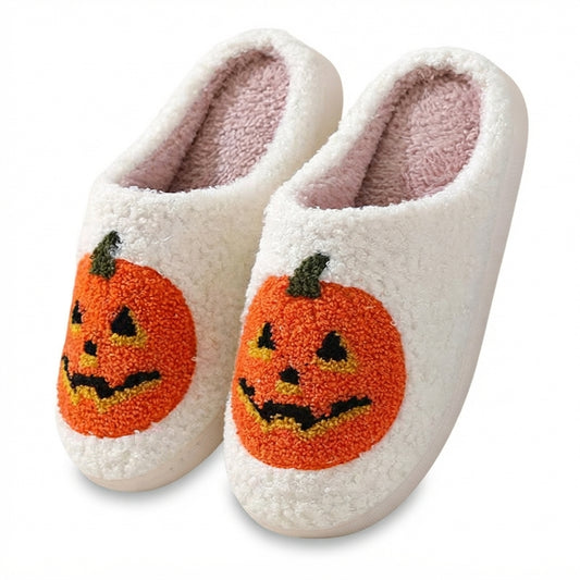 Rory Kavanagh | Pumpkin Print Slippers For Unisex