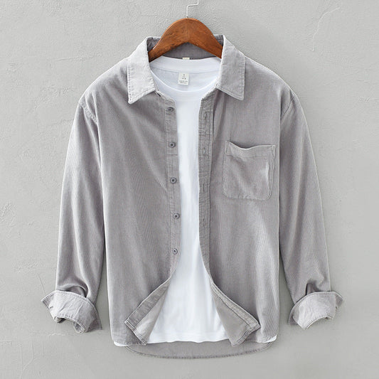 Ethan Whitaker | Premium Corduroy Overshirt For Men