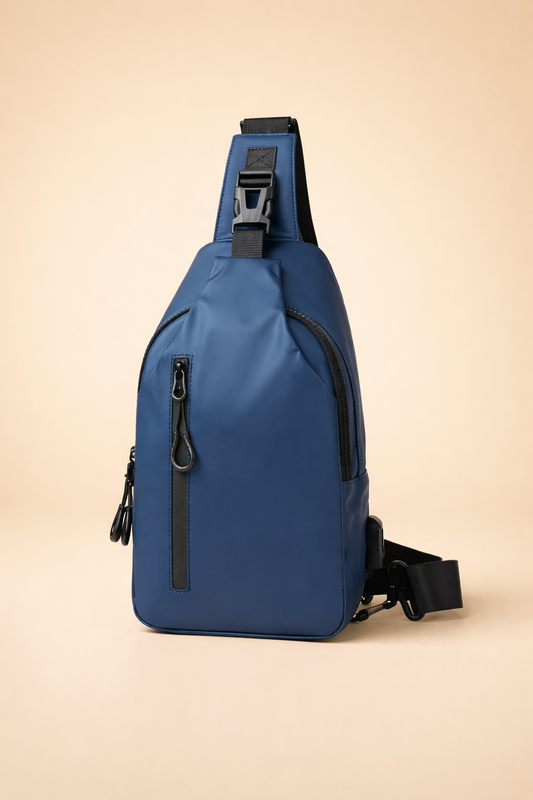 Angus Whitfield | Black Modern Sling Bag For Men