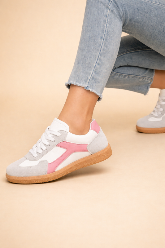 Bridget Lanyon | Light Blue Retro Sneakers For Women