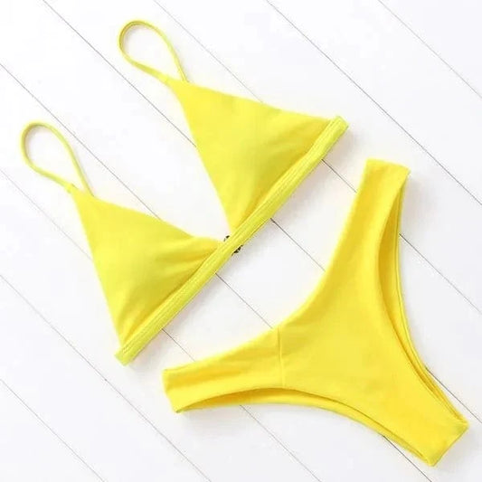 Wilda Ashcombe | Fuchsia Triangle Bikini For Women