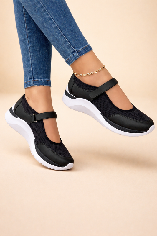 Elowen Hartigan | White Mary Jane Sneakers For Women