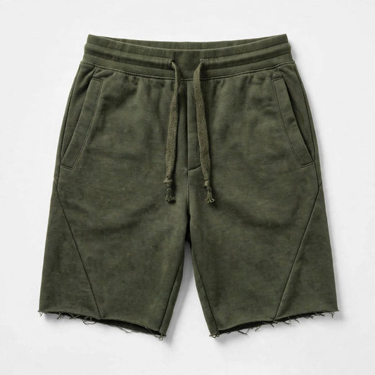 Merrick Maitland | Sand Raw Hem Sweat Shorts For Men