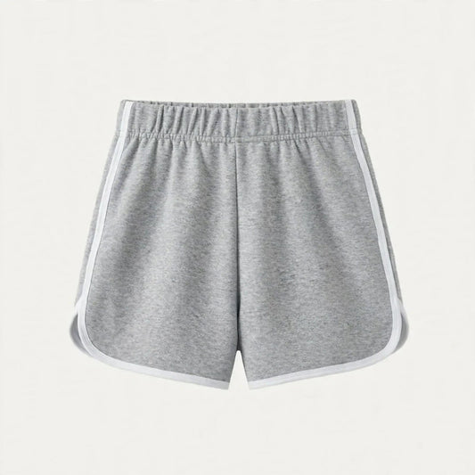 Kirra Whitlam | Grey High-Waist Workout Shorts For Women