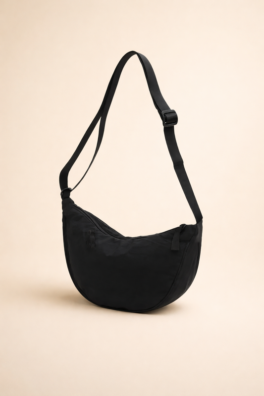 Marcella Downing | Red Crescent Shoulder Bag For Women