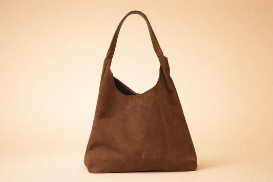 Octavia Brightwater | Rust Suede Hobo Bag For Women