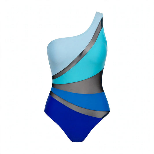 Olwen Everleigh | Black One Shoulder Cut Out Swimsuit For Women