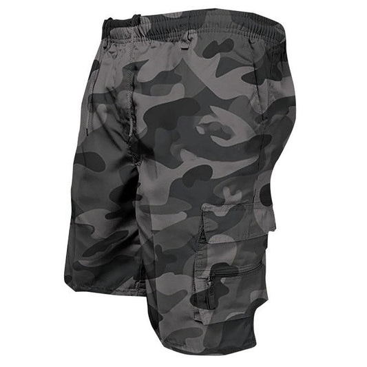 Quade Sawyer | Dark Camo Cargo Shorts For Men