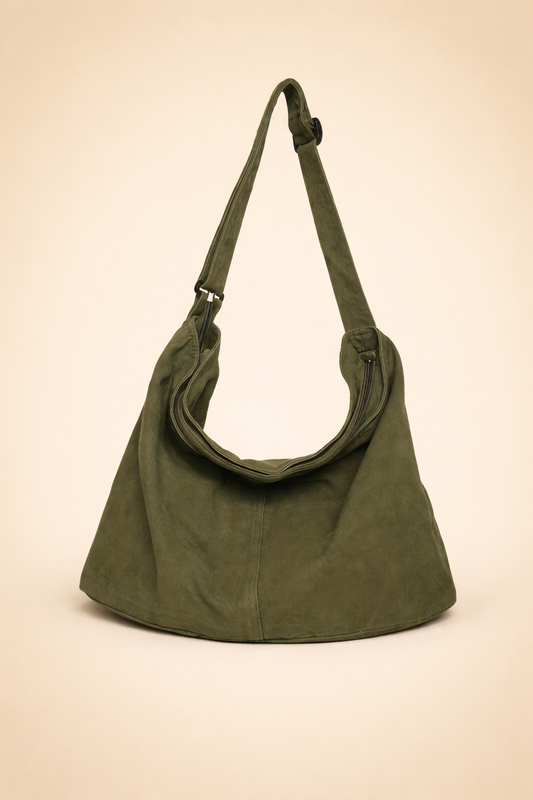 Winifred Lockhart | Black Oversized Slouchy Shoulder Bag For Women