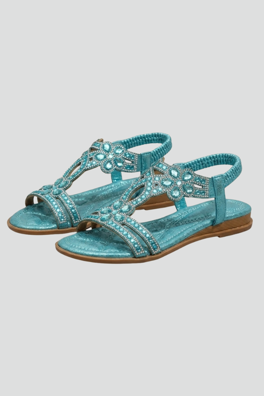 Zoe Jarrett | Beaded Flat Sandals For Women