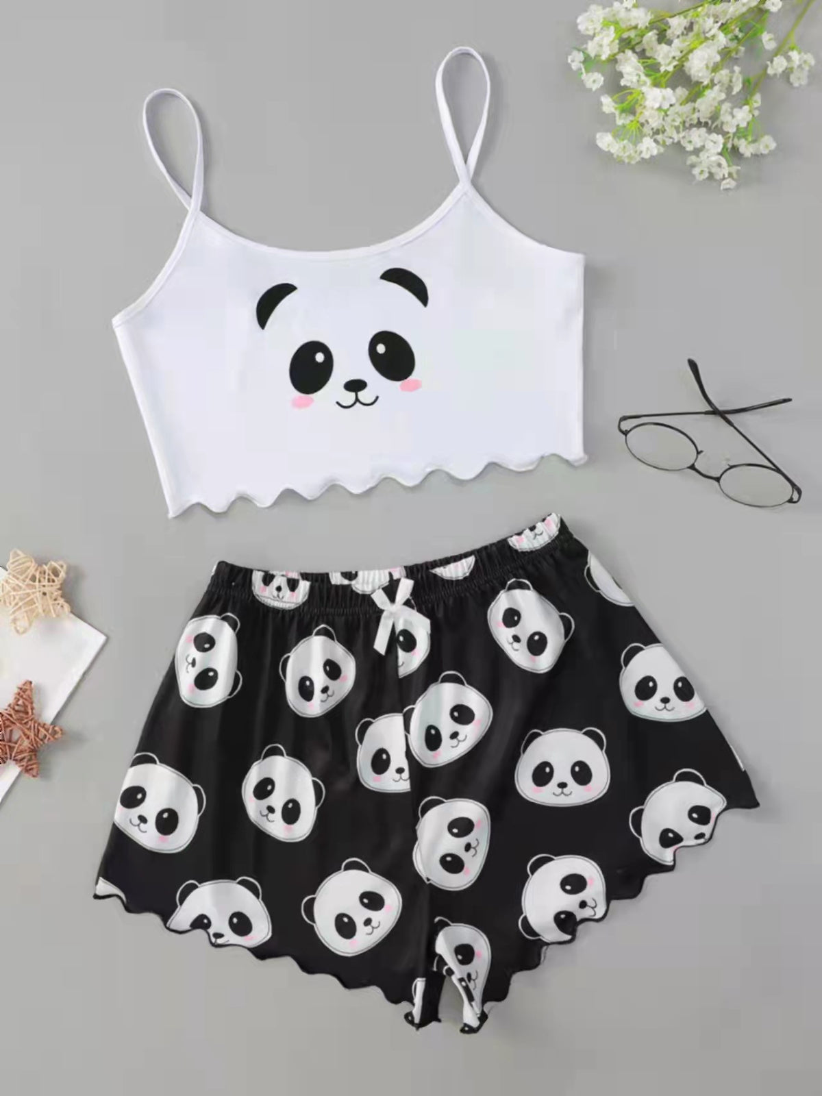 Aubrey Pettifer | Cookie Print Cami Pyjama Set For Women