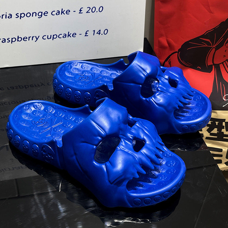 Declan Ashgrove | Skull Halloween Slippers For Men