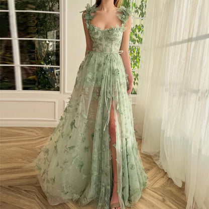 Brooke Cooper | Floral Applique Formal Dress For Women