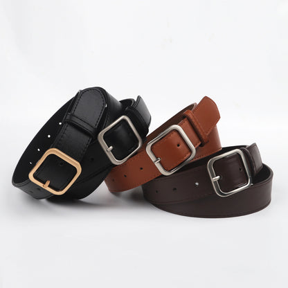 Retro Square Buckle Belt