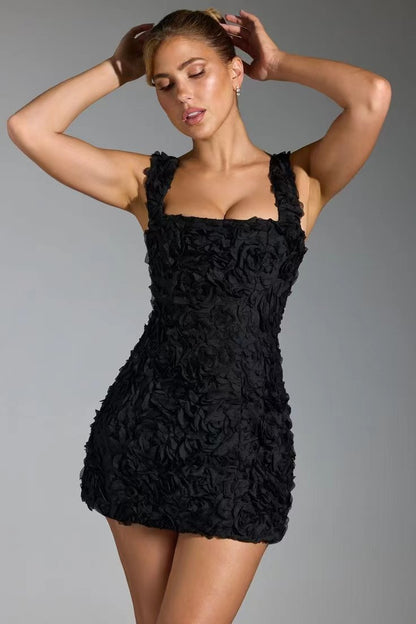 Hannah Sinclair | Textured Rose Mini Dress For Women