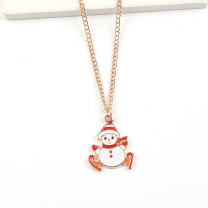 Sugarplum | Gold Cartoon Pendant Christmas Necklace For Women