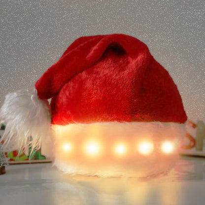 Glow Night | Red LED Christmas Santa Hat Unisex