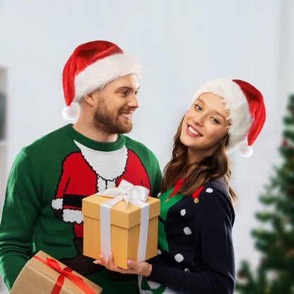 Glow Night | Red LED Christmas Santa Hat Unisex