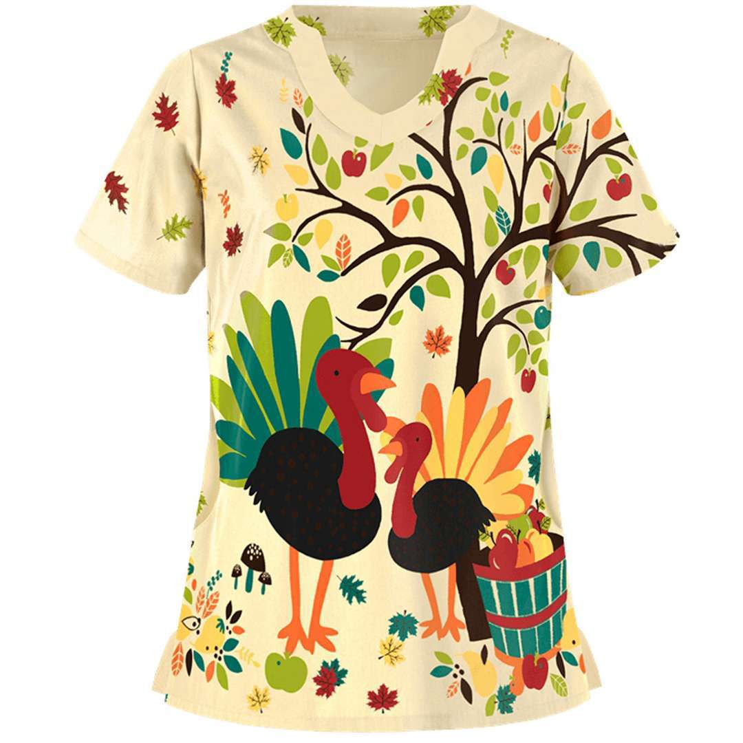 Frosty Morn | Snowman Print Christmas T-Shirt For Women