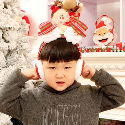 Holly Berry | Red Santa Face Christmas Earmuff Headband Unisex