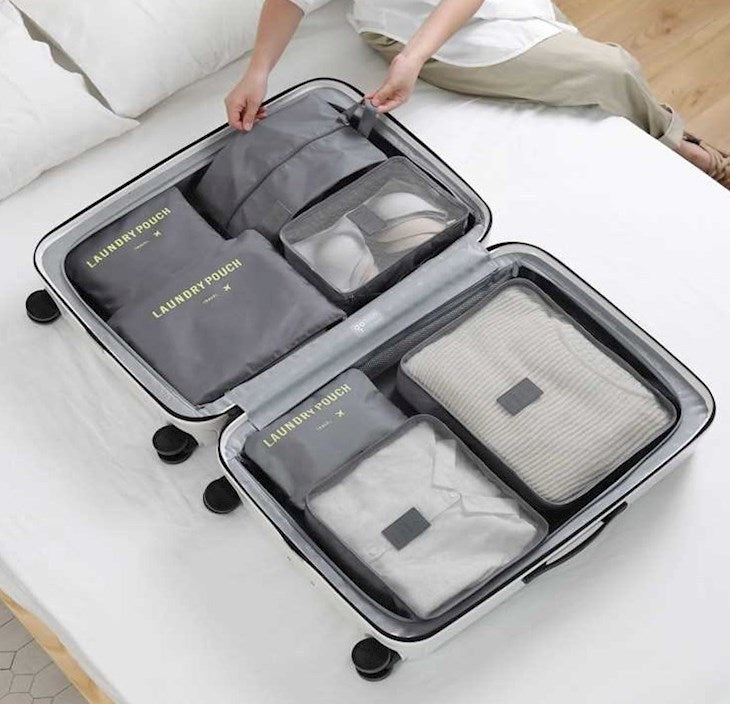 7-Piece Printed Packing Cubes Set