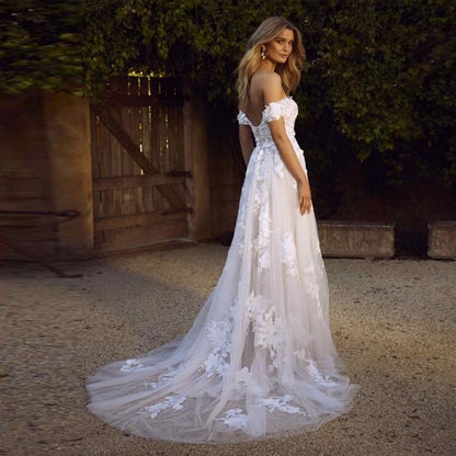 Harper Wilson | Off-Shoulder Lace Wedding Dress For Women