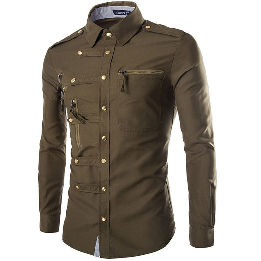 Seamus Abberley | Zip Detail Shirt For Men
