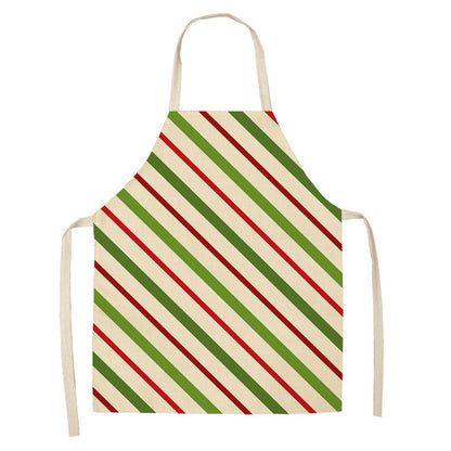 Noel | Red Tartan Reindeer Christmas Apron Unisex