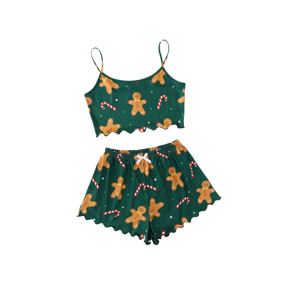 Snowy Cheer | Santa Print Christmas Pyjamas For Women
