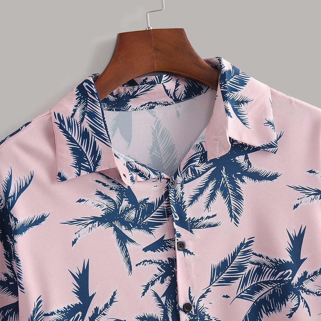 Peregrine Wisbech | Palm Print Shirt And Shorts Set For Men