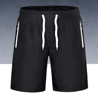 Abel Emery | Black Quick Dry Running Shorts For Men