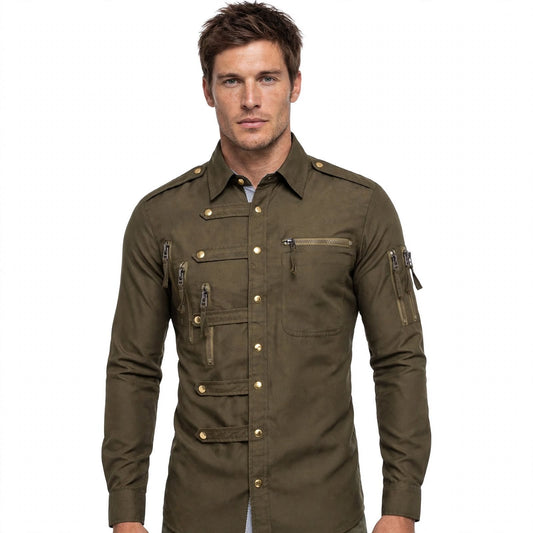 Seamus Abberley | Zip Detail Shirt For Men