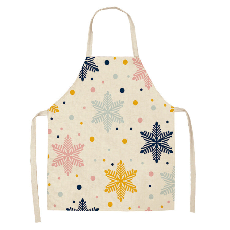 Noel | Red Tartan Reindeer Christmas Apron Unisex