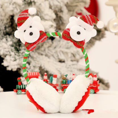 Holly Berry | Red Santa Face Christmas Earmuff Headband Unisex