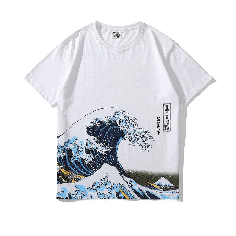 Lorcan Thurlow | Great Wave Print T-Shirt For Men