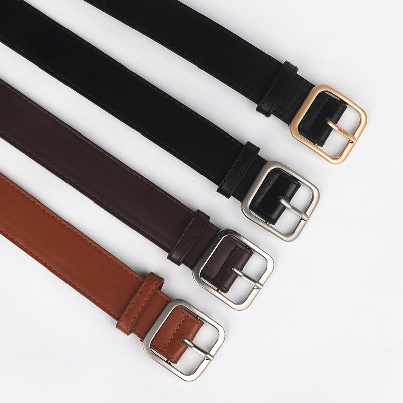 Retro Square Buckle Belt