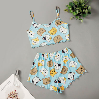 Aubrey Pettifer | Cookie Print Cami Pyjama Set For Women