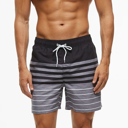 Roland Thackray | Black Flamingo Print Swim Shorts For Men