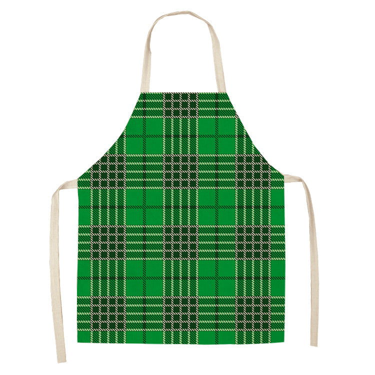 Noel | Red Tartan Reindeer Christmas Apron Unisex