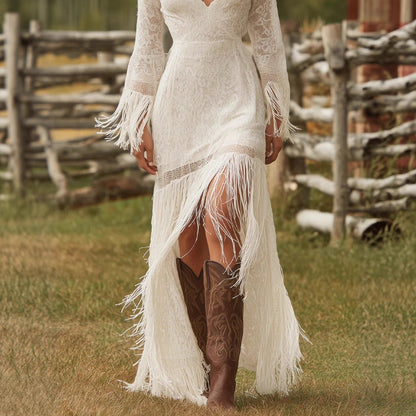 Matilda Stewart | Boho Lace Maxi Dress For Women