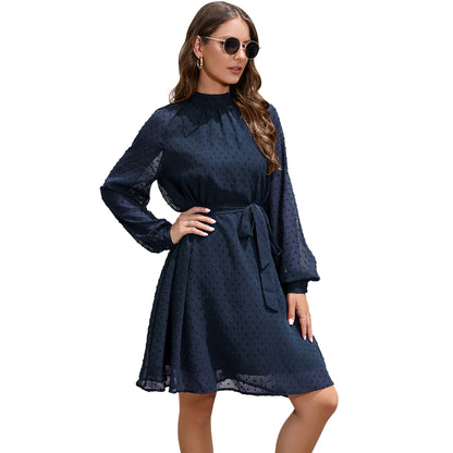 Isla Mitchell | Chiffon Polka Dot Formal Dress For Women