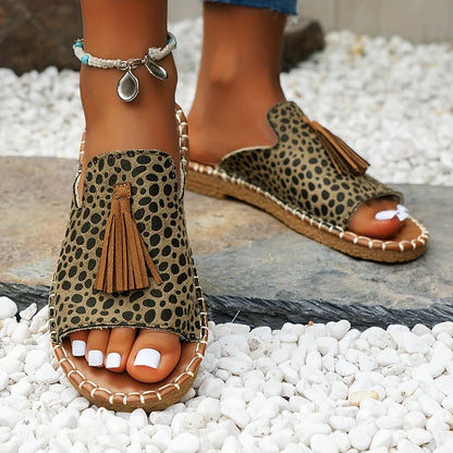 Orla Prendergast | Boho Tassel Flat Sandals For Women