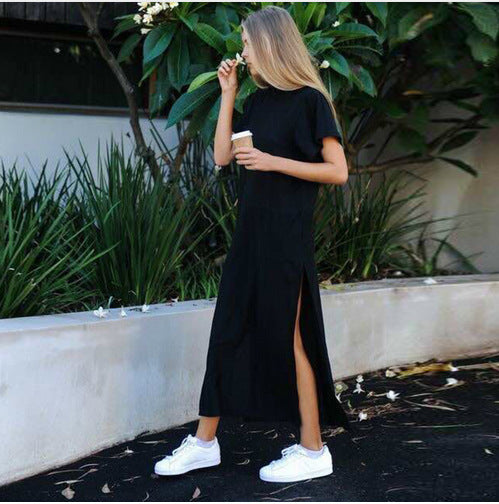 Sienna Walker | Casual Black Maxi Dress For Women