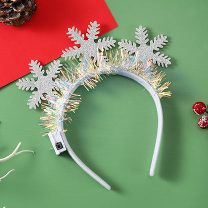 Antler Glow | Red Light-Up Reindeer Christmas Headband Unisex